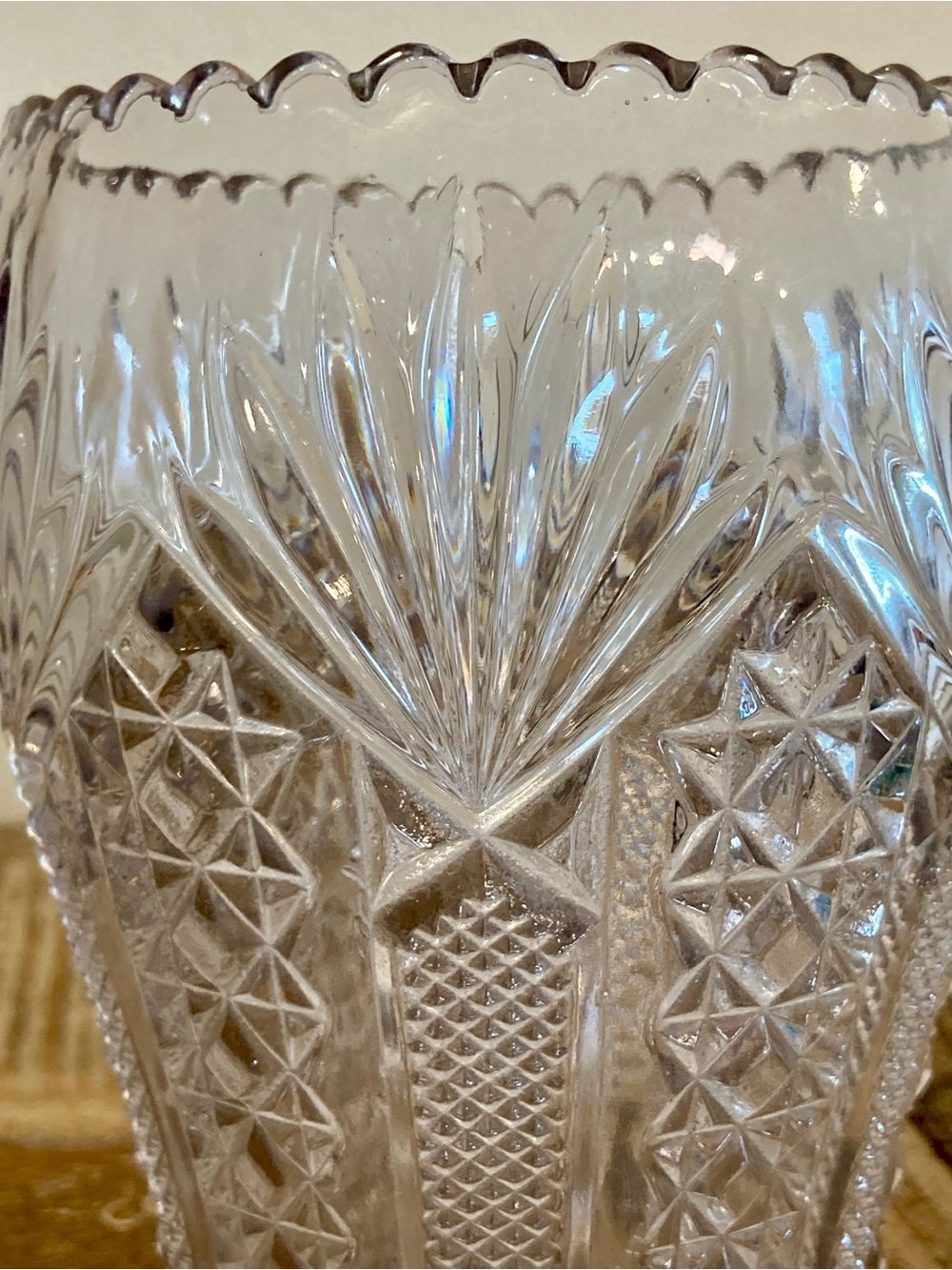 Pressed Glass U.S. Glass Co Panama Celery Server / Spooner - Picture 10 of 15